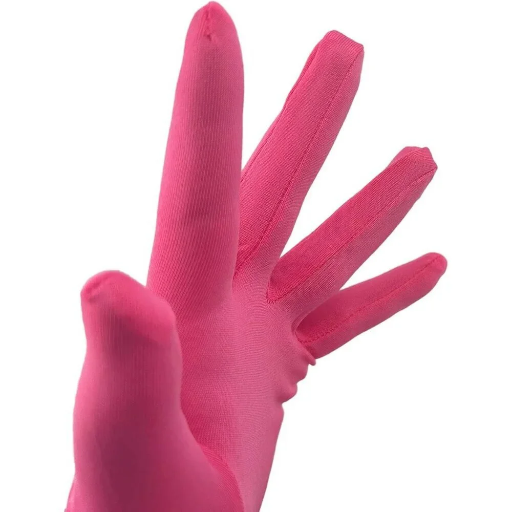 Women's Classic Satin Gray Above Elbow Gloves Stretchy Soft Cosplay Costume